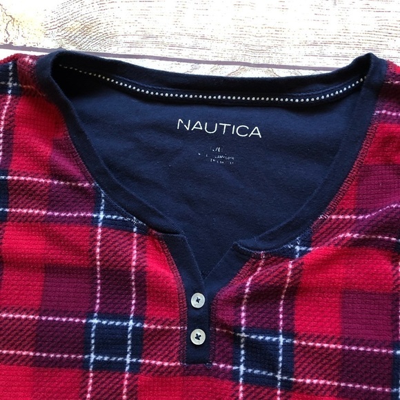 Nautica Plaid Sleep Shirt - Picture 2 of 4